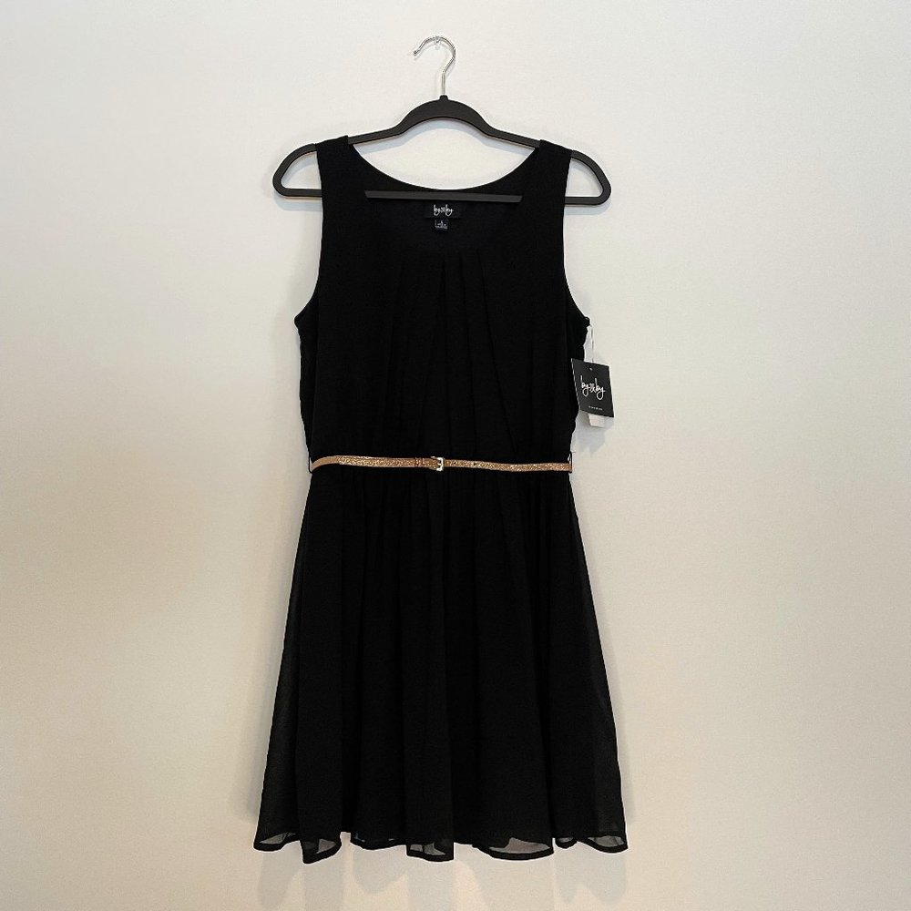 NWT by & by Sleeveless Belted Dress
